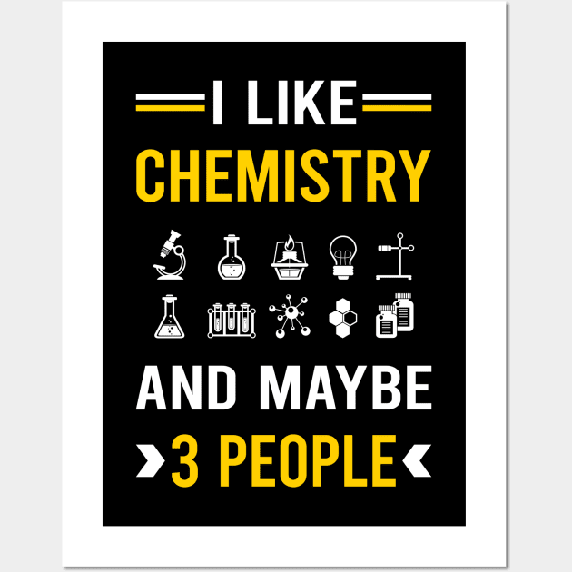 3 People Chemistry Chemical Chemist Wall Art by Good Day